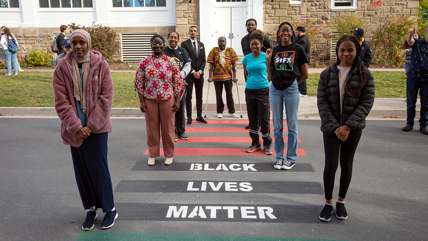 Black Lives Matter Large crowd helps inaugurate new StFX crosswalk